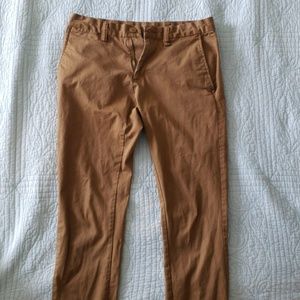 Mens Skinny Khaki/Camel Pants